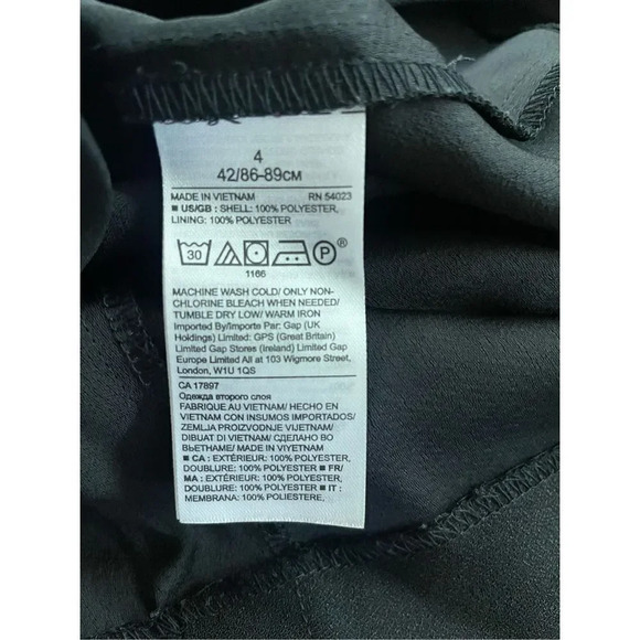 Banana Republic Ruffle-Cuff Button-Back Dress Sz4 - Picture 6 of 14